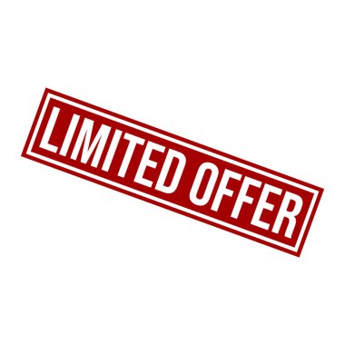 Sınırlı Teklif Harfi Kauçuk Damga Vektörü Tasarım Şablonu