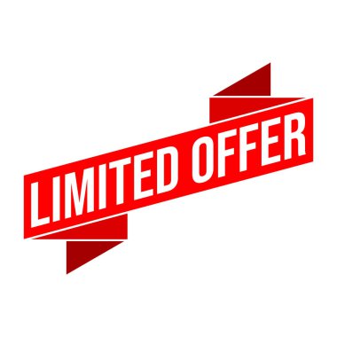 Sınırlı Teklif Harfi Kauçuk Damga Vektörü Tasarım Şablonu