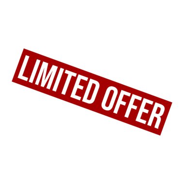 Sınırlı Teklif Harfi Kauçuk Damga Vektörü Tasarım Şablonu