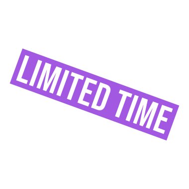 Sınırlı Zaman Harfi Kauçuk Damga Vektörü Tasarım Şablonu