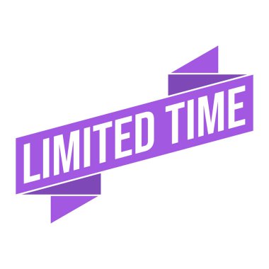 Sınırlı Zaman Harfi Kauçuk Damga Vektörü Tasarım Şablonu