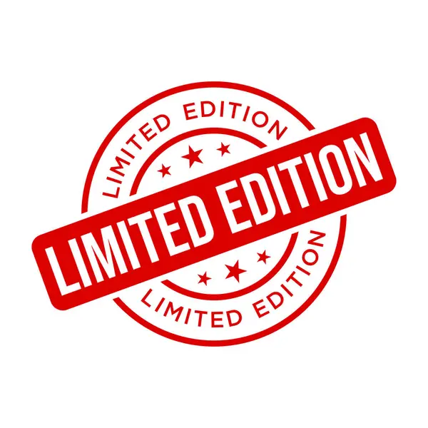 Sınırlı Versiyon Harf Lastik Damga Vektör Tasarım Şablonu