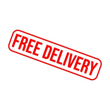 Bedava Dağıtım Harfi Plastik Damga Vektörü Tasarım Şablonu