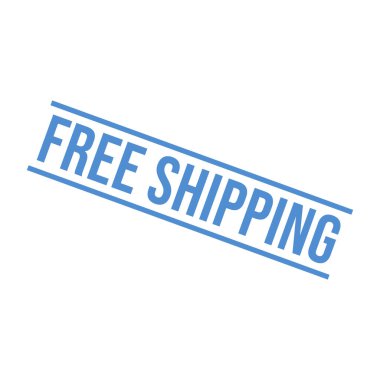 Ücretsiz Nakliye Harfi Lastik Damga Vektörü Tasarım Şablonu