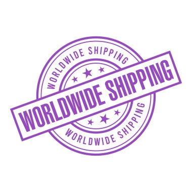 Dünya çapında Nakliye Harfi Lastik Damga Vektörü Tasarım Şablonu