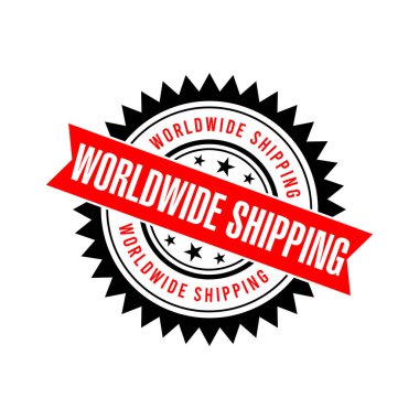 Dünya çapında Nakliye Harfi Lastik Damga Vektörü Tasarım Şablonu