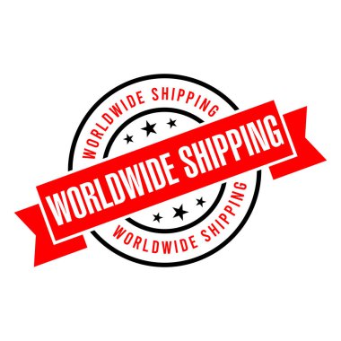 Dünya çapında Nakliye Harfi Lastik Damga Vektörü Tasarım Şablonu