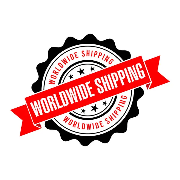 Dünya çapında Nakliye Harfi Lastik Damga Vektörü Tasarım Şablonu
