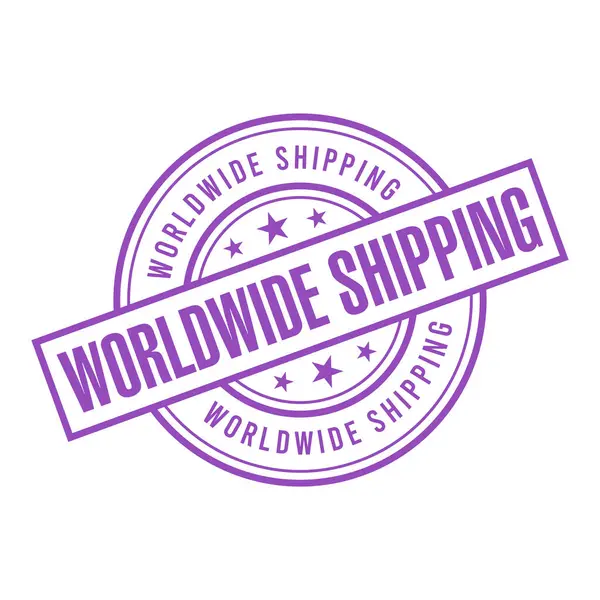 Dünya çapında Nakliye Harfi Lastik Damga Vektörü Tasarım Şablonu