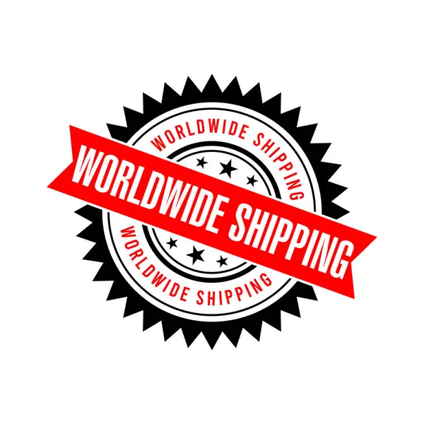 Dünya çapında Nakliye Harfi Lastik Damga Vektörü Tasarım Şablonu