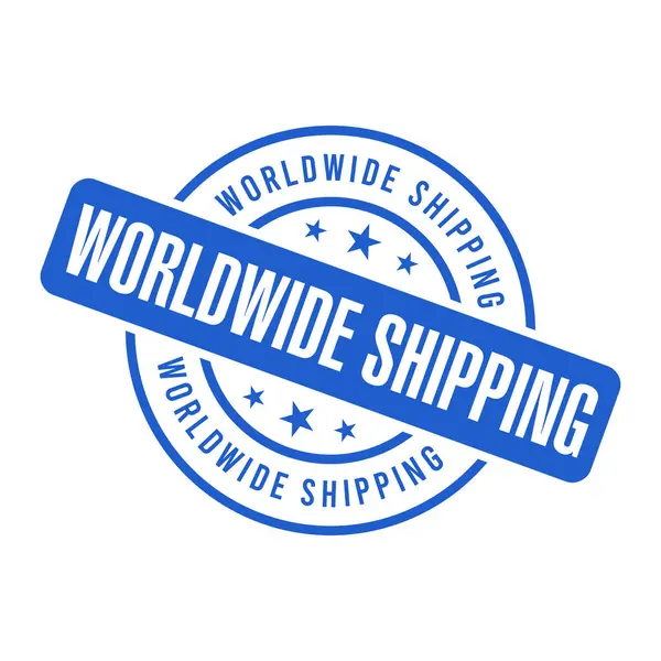 Dünya çapında Nakliye Harfi Lastik Damga Vektörü Tasarım Şablonu