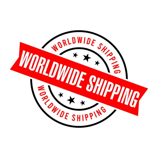 Dünya çapında Nakliye Harfi Lastik Damga Vektörü Tasarım Şablonu