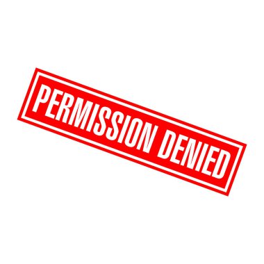 İzin Verilmeyen Harf Plastik Damga Vektör Tasarım Şablonu