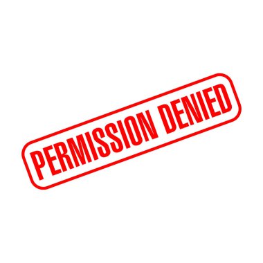 İzin Verilmeyen Harf Plastik Damga Vektör Tasarım Şablonu