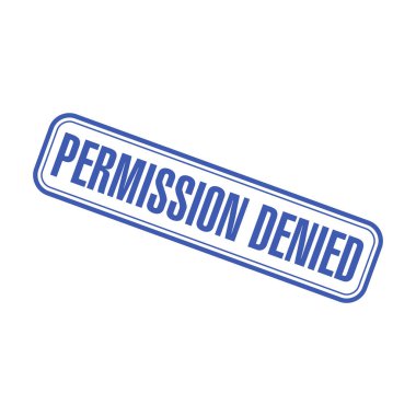 İzin Verilmeyen Harf Plastik Damga Vektör Tasarım Şablonu