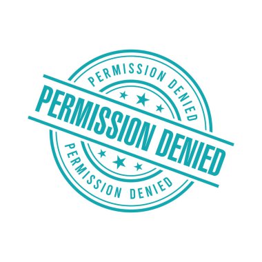 İzin Verilmeyen Harf Plastik Damga Vektör Tasarım Şablonu