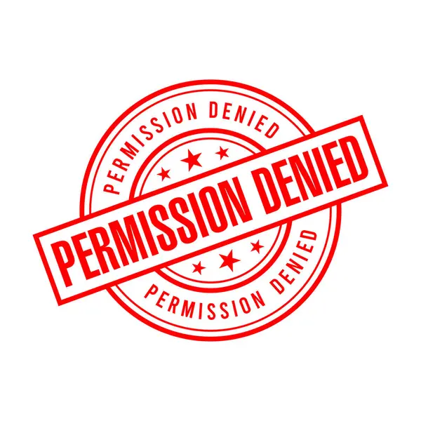 İzin Verilmeyen Harf Plastik Damga Vektör Tasarım Şablonu