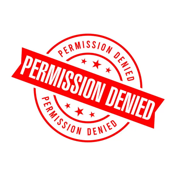 İzin Verilmeyen Harf Plastik Damga Vektör Tasarım Şablonu
