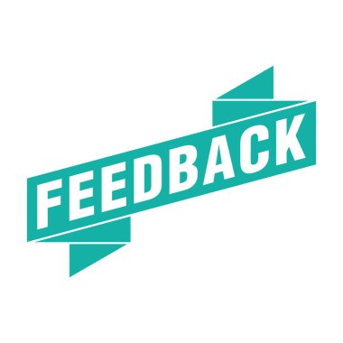 Geribildirim Harfi Lastik Damga Vektörü Tasarım Şablonu