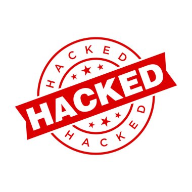 Hacklenmiş Harf Kauçuk Damga Vektörü Tasarım Şablonu