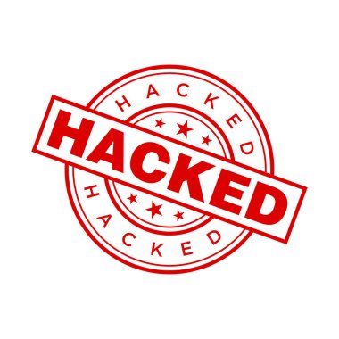 Hacklenmiş Harf Kauçuk Damga Vektörü Tasarım Şablonu