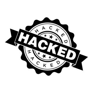 Hacklenmiş Harf Kauçuk Damga Vektörü Tasarım Şablonu