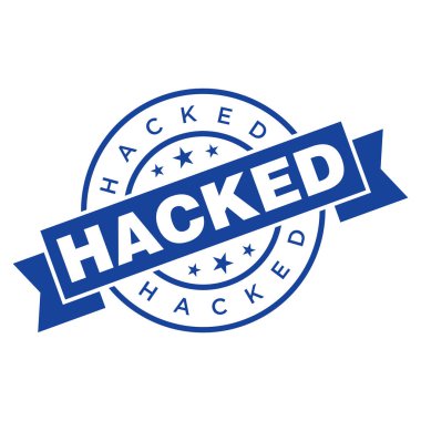 Hacklenmiş Harf Kauçuk Damga Vektörü Tasarım Şablonu