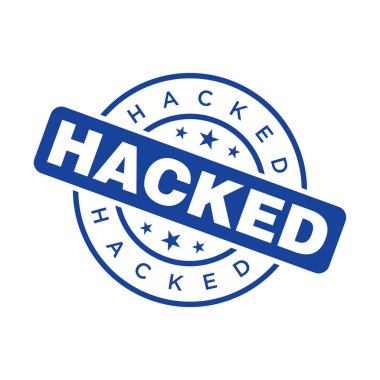 Hacklenmiş Harf Kauçuk Damga Vektörü Tasarım Şablonu