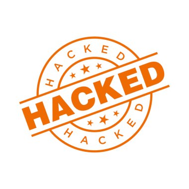 Hacklenmiş Harf Kauçuk Damga Vektörü Tasarım Şablonu