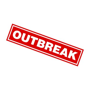 Salgın Harf Kauçuk Damga Vektörü Tasarım Şablonu