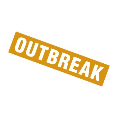 Salgın Harf Kauçuk Damga Vektörü Tasarım Şablonu