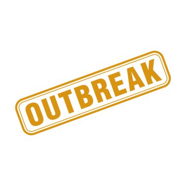 Salgın Harf Kauçuk Damga Vektörü Tasarım Şablonu