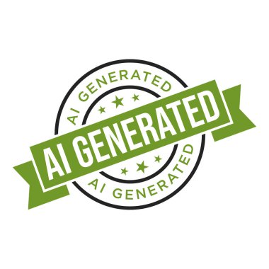 AI Oluşturulmuş Harf Plastik Damga Vektörü Tasarım Şablonu