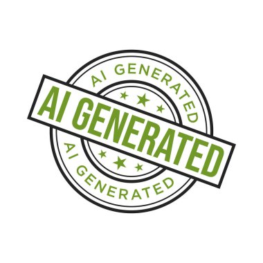 AI Oluşturulmuş Harf Plastik Damga Vektörü Tasarım Şablonu