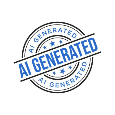 AI Oluşturulmuş Harf Plastik Damga Vektörü Tasarım Şablonu