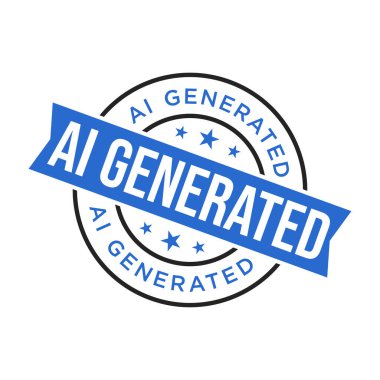 AI Oluşturulmuş Harf Plastik Damga Vektörü Tasarım Şablonu