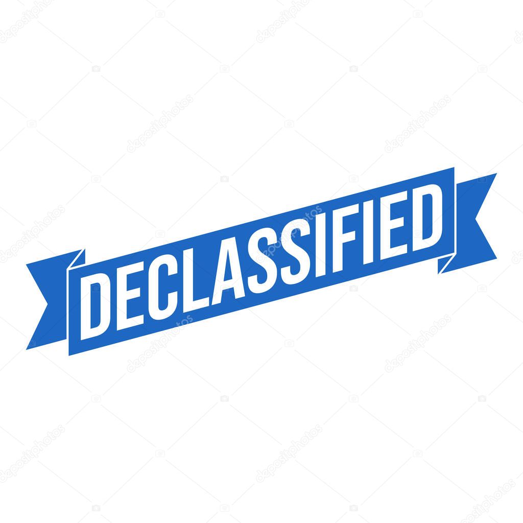 Declassified Letter Rubber Stamp Vector Design Template