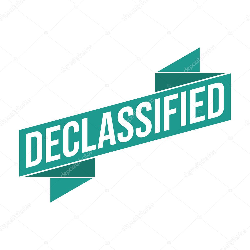 Declassified Letter Rubber Stamp Vector Design Template