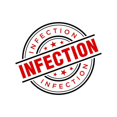 Enfeksiyon Harfi Plastik Damga Vektörü Tasarım Şablonu