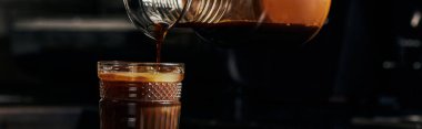 Portakal suyuna espresso, ferahlatıcı içecek, kahve, yabanarısı içeceği, pankart 