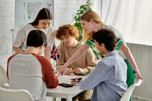 Teens engage in lively Model UN debate.