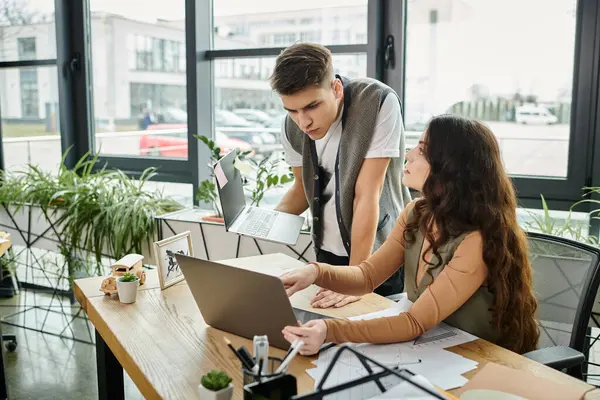 stock image Professionals engage in important discussions while dressed casually and elegantly.