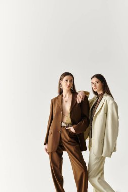 İkiz kız kardeşler güzellik ve çekicilik yayarlar. Aynı zamanda eşsiz tarzlarını vurgulayan şık takımlar giyerler..