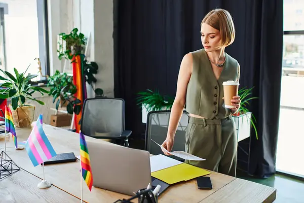 A professional in office, celebrate diversity. — Stock Photo