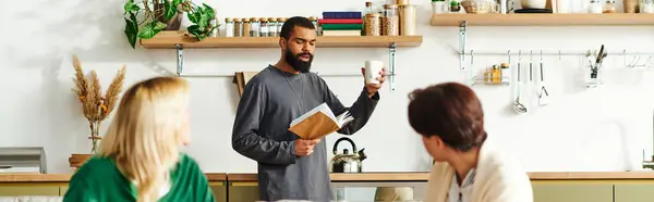Young men enjoying a thought provoking discussion while sharing ideas in a cozy space. — Stock Photo