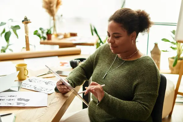 Participants engage in creative activities, sharing ideas and crafting unique projects together. — Stock Photo