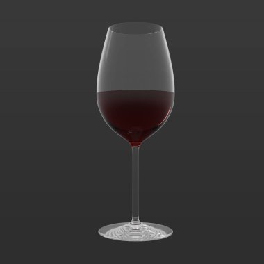 3 Boyutlu Güzel Şarap Kadehi