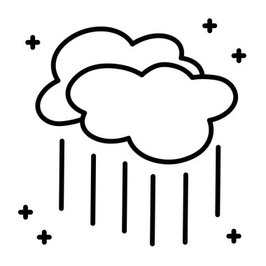 Hava elemanı vektör dekorasyonu tasarımı