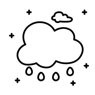 Hava elemanı vektör dekorasyonu tasarımı