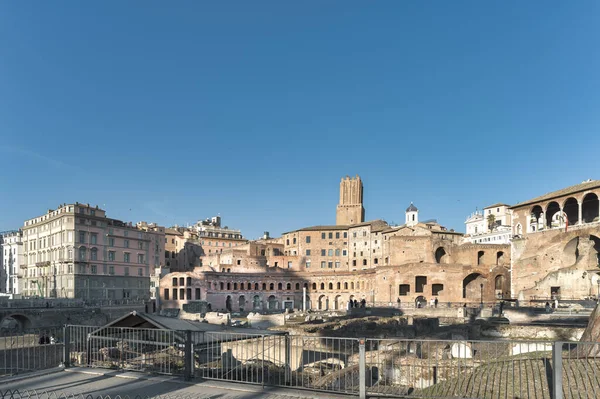 Vista Fórum Trajano Roma Itália — Fotografia de Stock